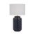 Telbix Heshi Ceramic Table Lamp Blue