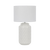 Telbix Heshi Ceramic Table Lamp White