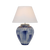 Telbix Jamie Ceramic Table Lamp Blue White