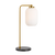 Telbix Lark Table Lamp Aged Gold Opal Matt