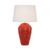 Telbix Madrid Ceramic Table Lamp Red