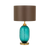 Telbix Manolo Table Lamp Teal Brown