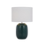 Telbix Moval Ceramic Table Lamp Green