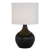 Telbix Nord Ceramic Table Lamp Black White