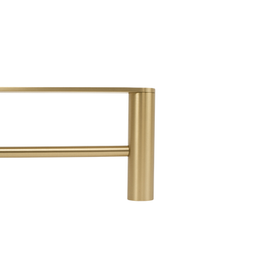 Ascari Brushed Brass Gold 600 Double Towel Rail