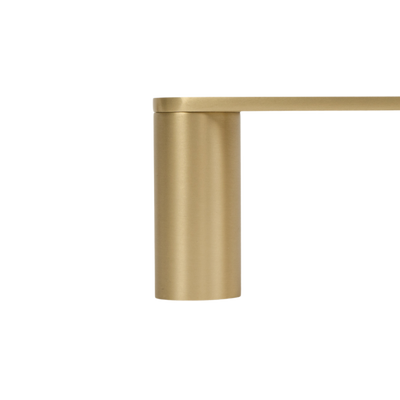 Ascari Brushed Brass Gold 600 Single Towel Rail