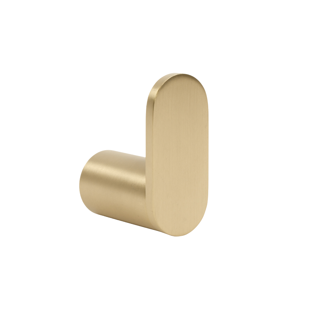 Ascari Brushed Brass Gold Robe Hook Buildmat