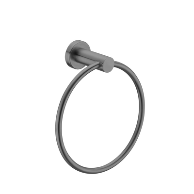 Nero Mecca Hand Towel Ring Brushed Gunmetal