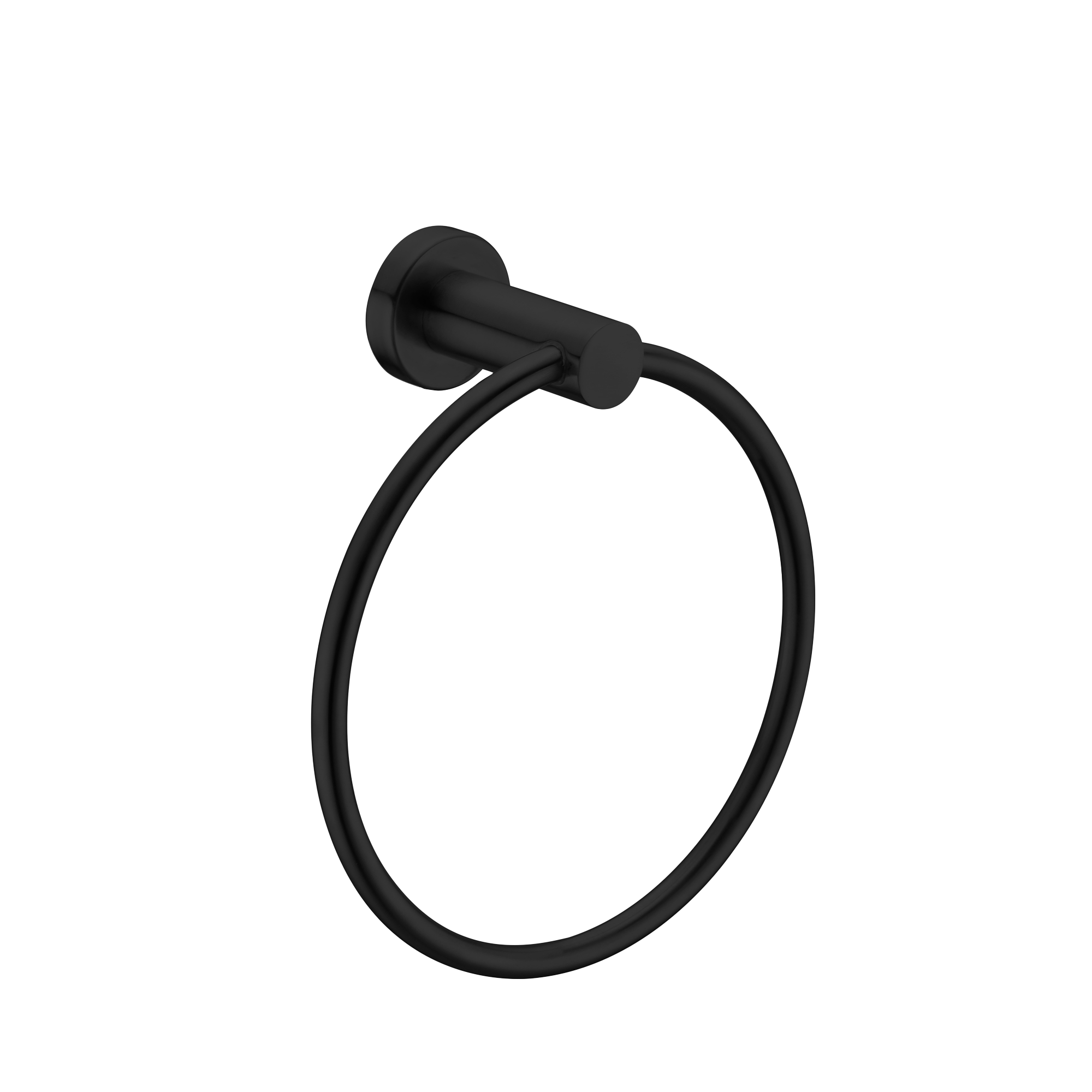 Nero Mecca Hand Towel Ring Matte Black Buildmat