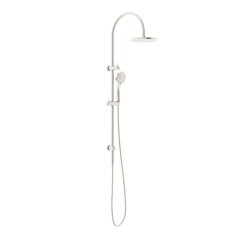 Mecca Twin Shower with Air Shower Brushed Nickel