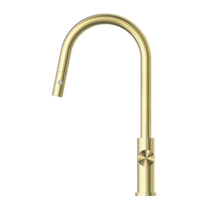 Mecca Brushed Gold Pull Out Mixer With Veggie Spray Function