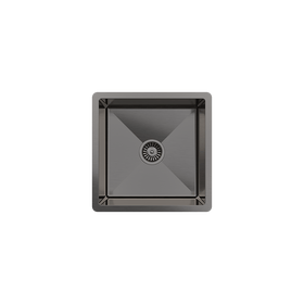 Buildmat Sink Brushed Gunmetal Brushed Gunmetal Nala 450x450 Single Bowl Sink