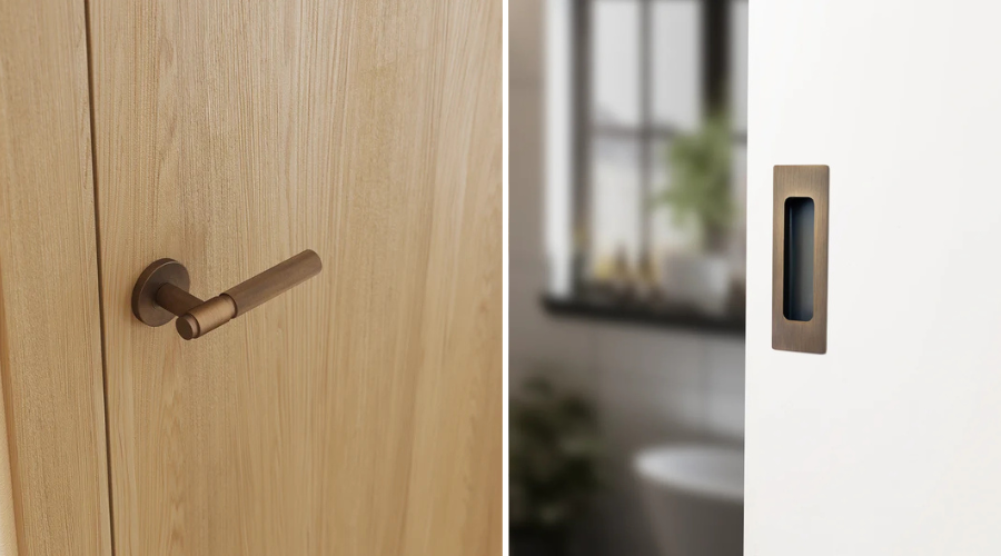 Antique Brass Door Handles in a Modern Home: What They Work With and What to Avoid