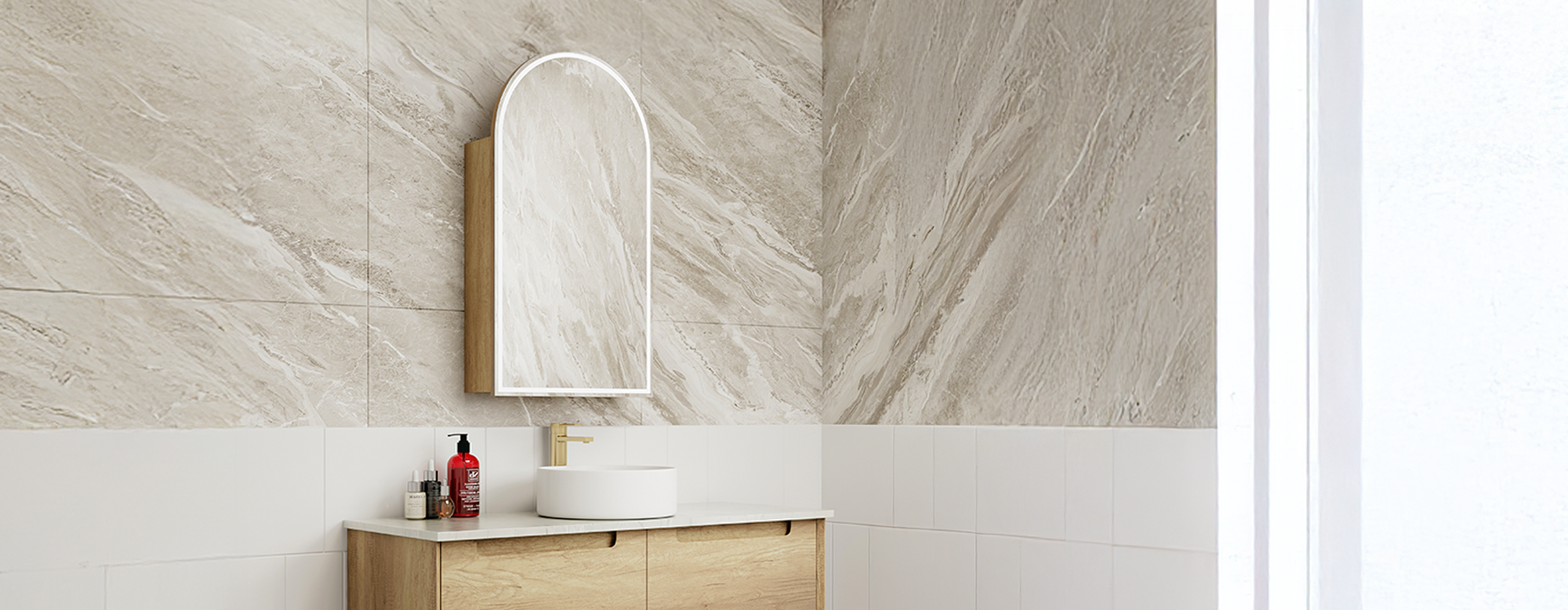 Arch Shaving Cabinets