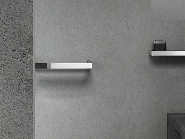 Argent Single Towel Rail