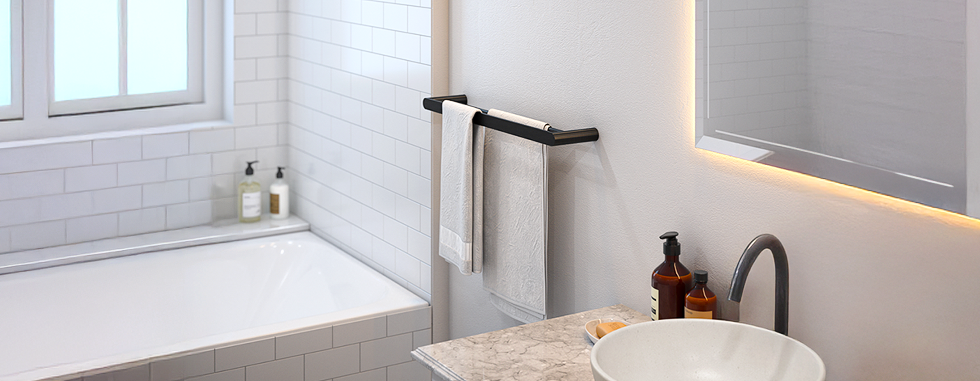Bathroom Double Towel Rails