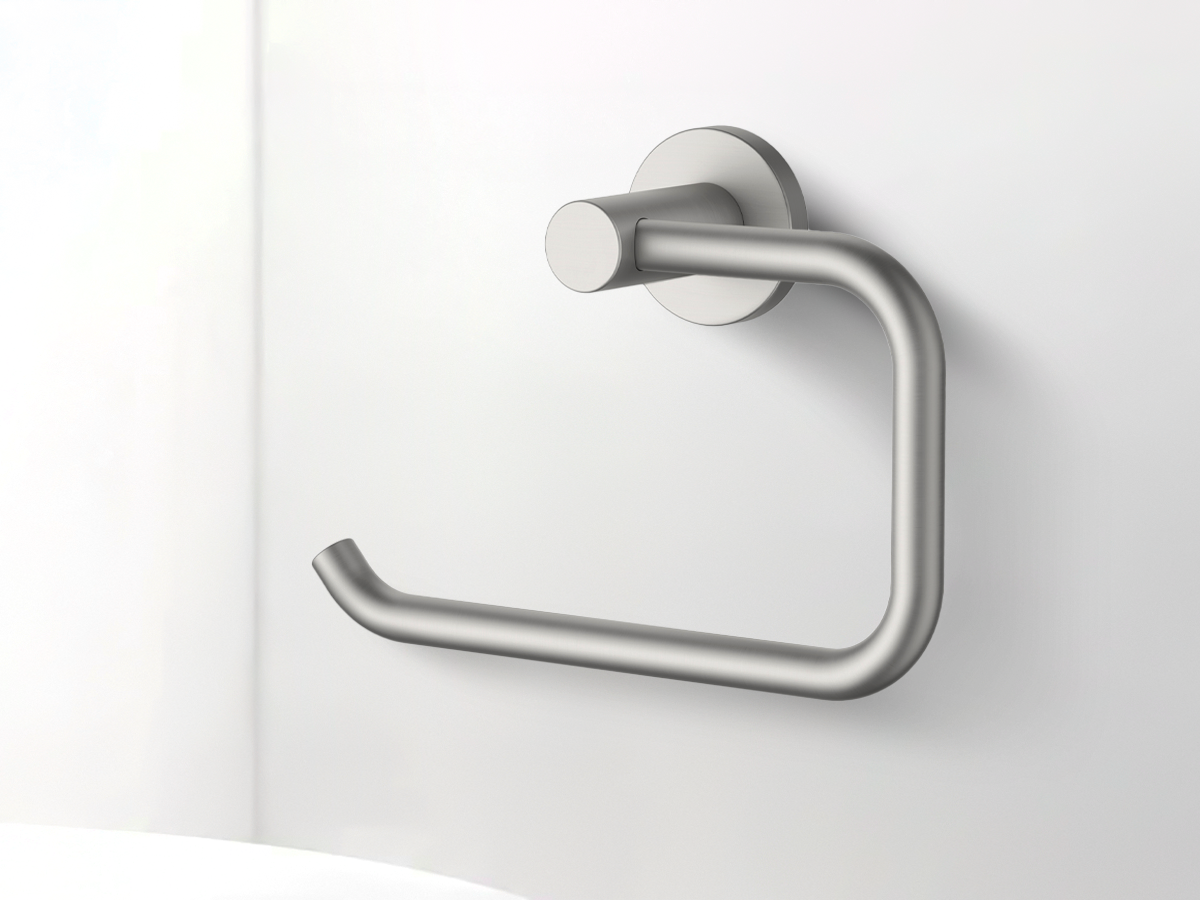 Caroma Round in Brushed Nickel