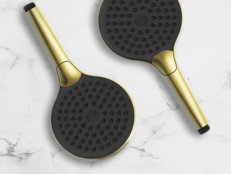 Nero Air Shower in Brushed Gold