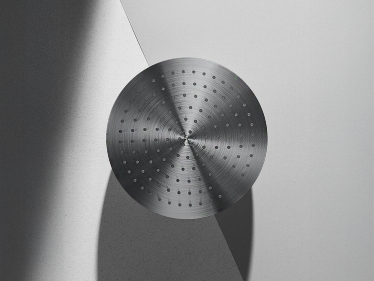 Nero Round Shower in Brushed Gunmetal