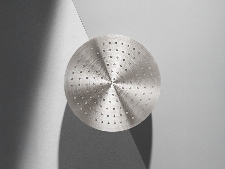 Nero Round Shower in Brushed Nickel