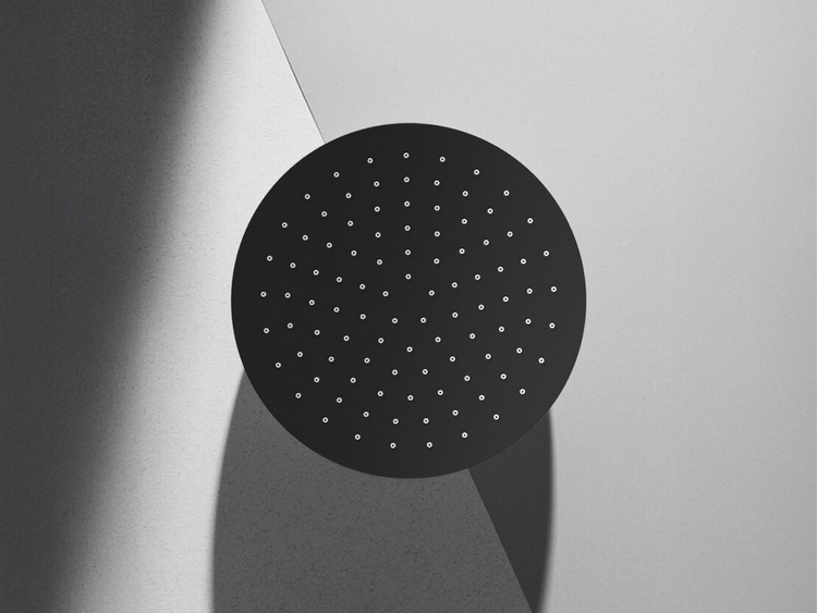 Nero Round Shower in Matte Black