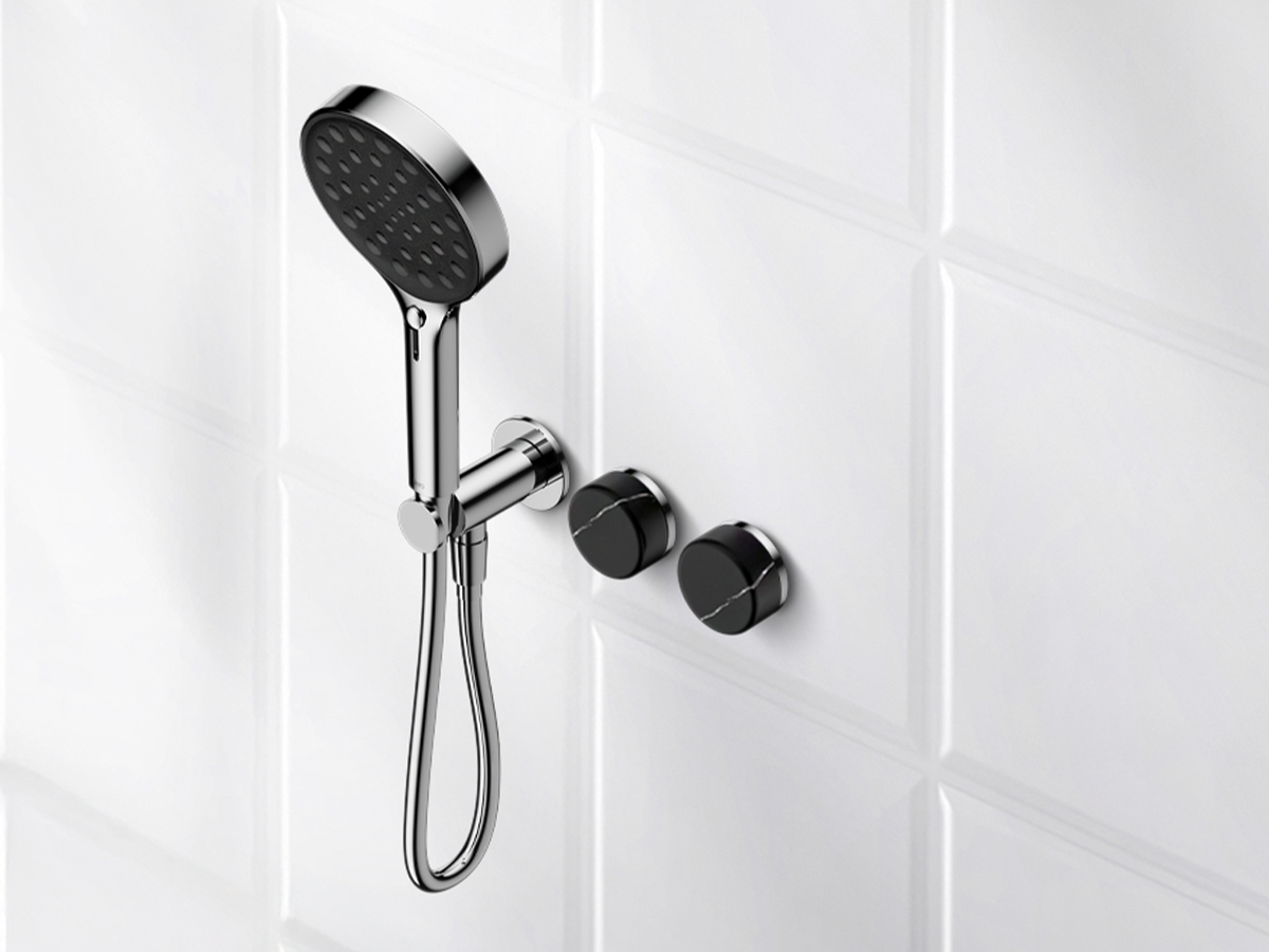 Nero Shower Tapware in Chrome