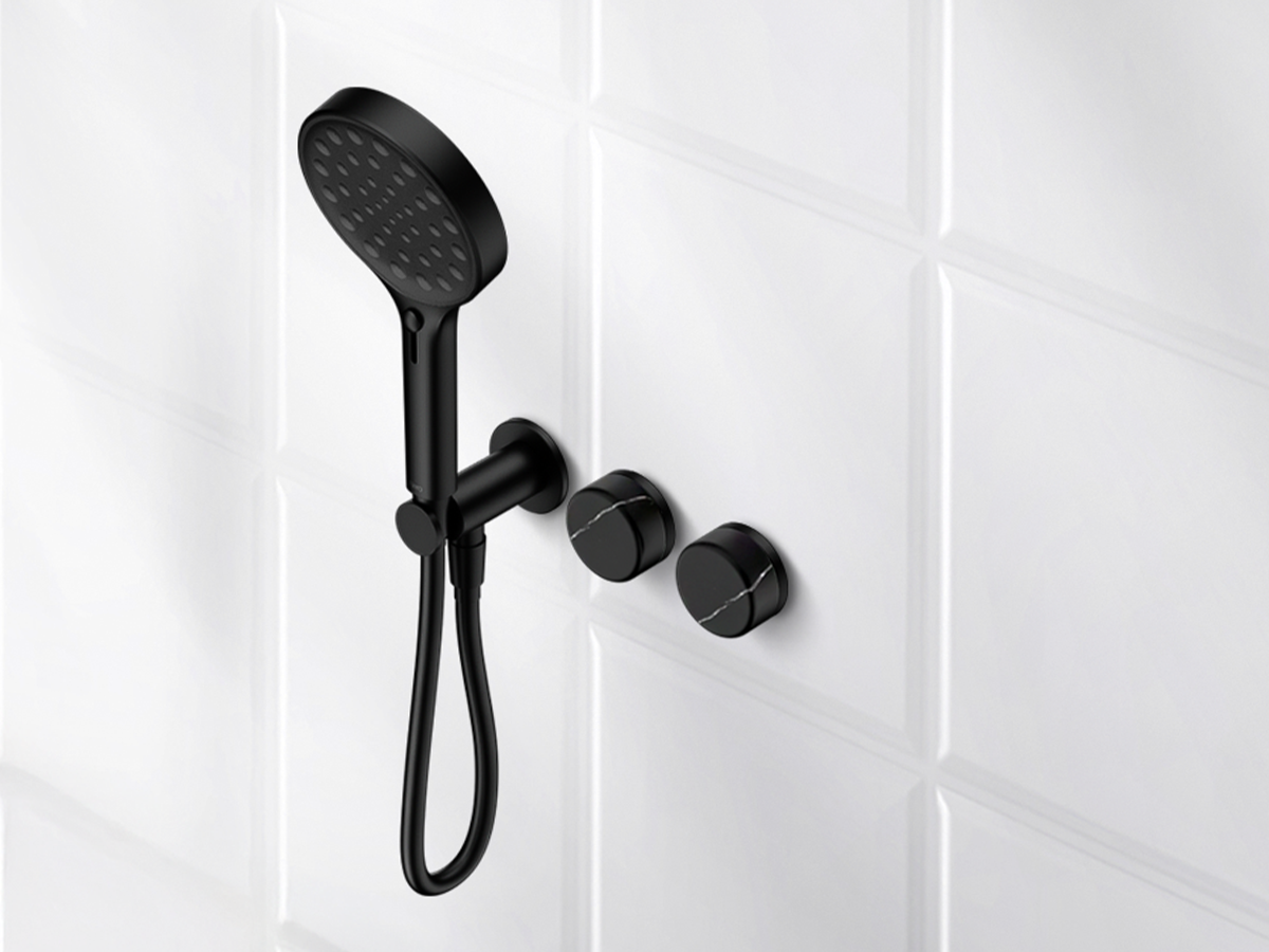 Nero Shower Tapware in Matte Black