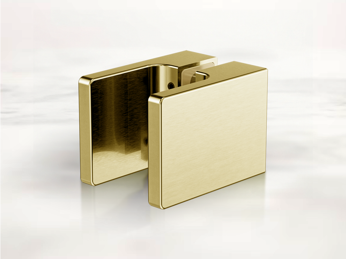 Nero Square Shower in Brushed Gold