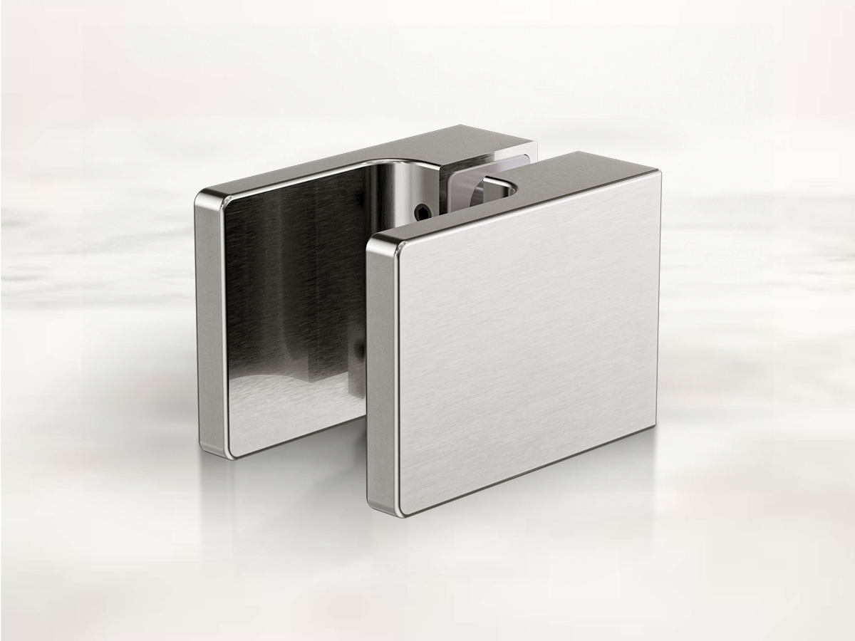 Nero Square Shower in Brushed Nickel