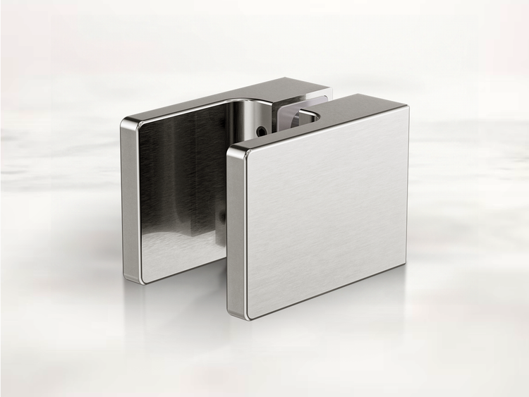 Nero Square Shower in Brushed Nickel