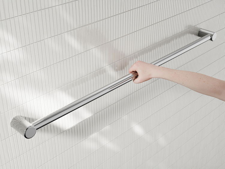 Nero Towel Rail in Chrome