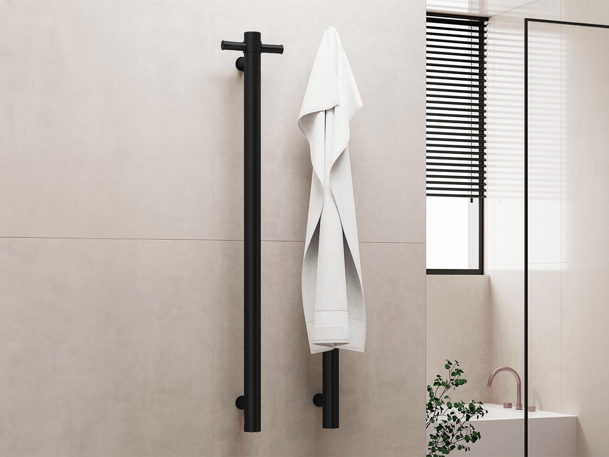 Nero Towel Rail in Matte Black