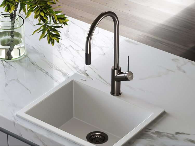 Oliveri Kitchen Mixers in Gunmetal