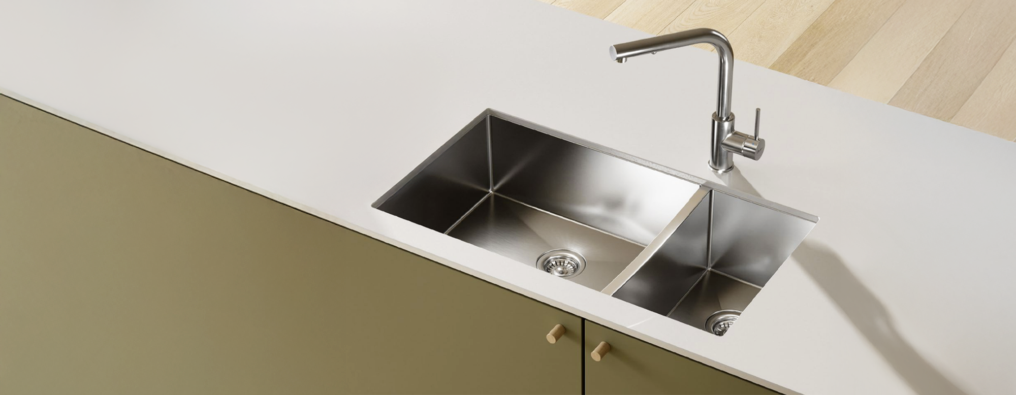 One & 1/2 Bowl Kitchen Sinks