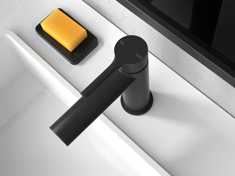 Phoenix Vivid Slimline Oval Matte Black