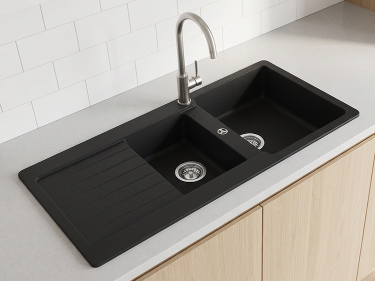Schock Granite Sink in Onyx Black