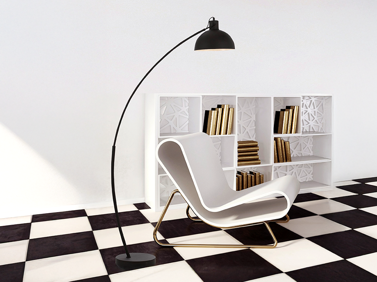 Telbix Floor Lamp in Black