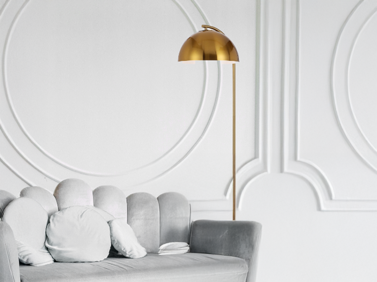Telbix Floor Lamp in Gold