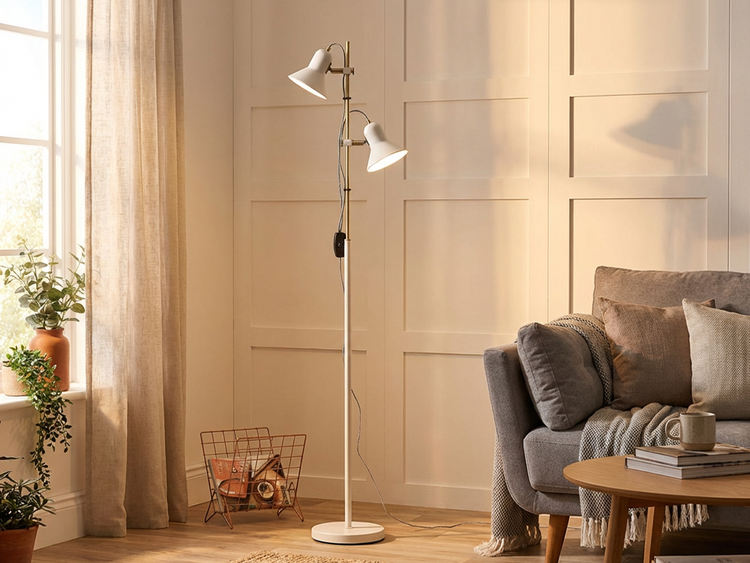 Telbix Floor Lamp in White