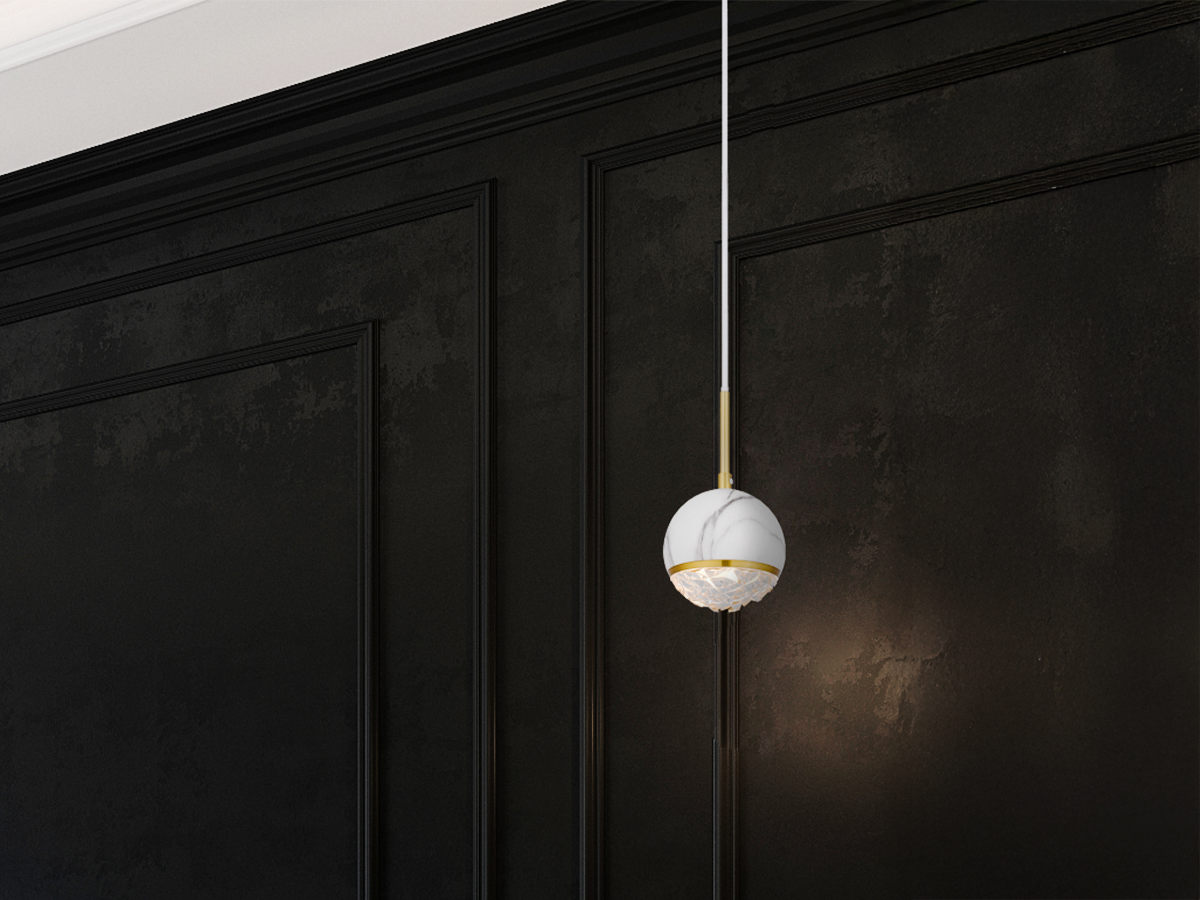 Telbix Pendant Light in White