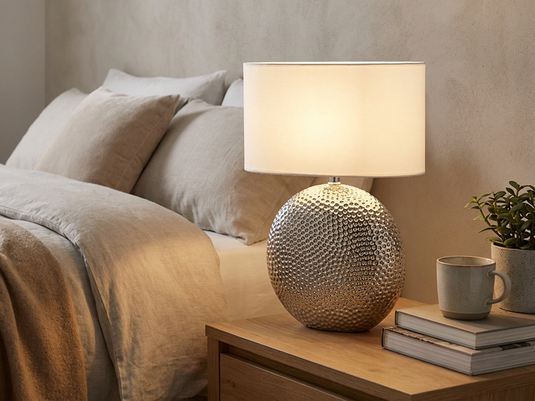 Telbix Table Lamp in Silver
