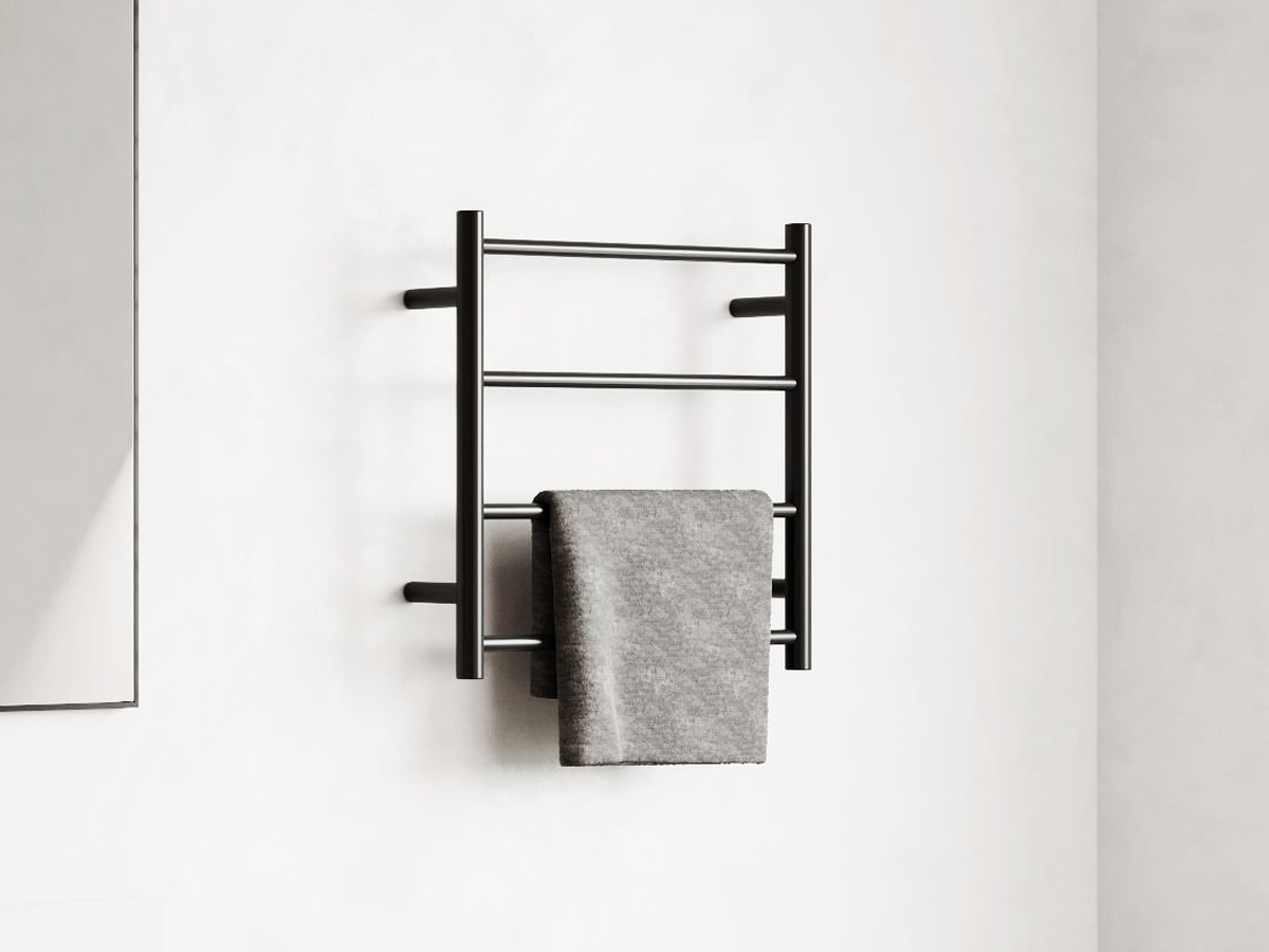 Thermogroup Heated Towel Rail in Black