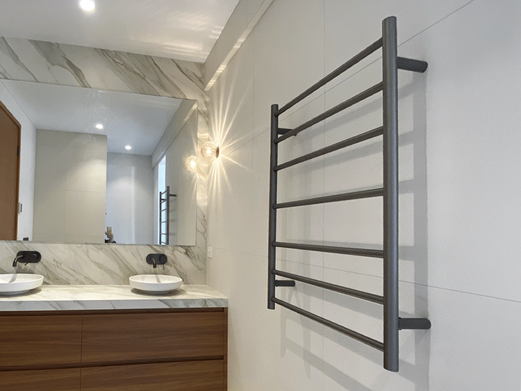 Thermogroup Towel Rail in Gunmetal