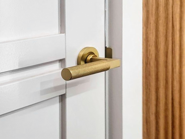 Zanda Lever Handles in Satin Brass