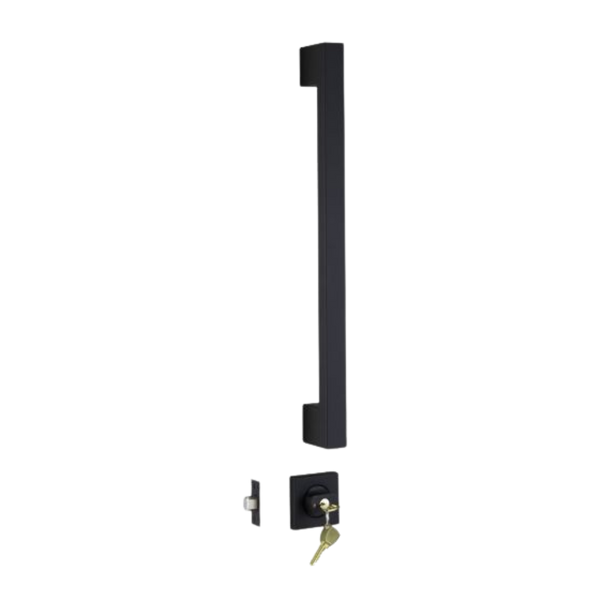 Lockwood Paradigm Pull Handle Double Cylinder Deadbolt Matte Black