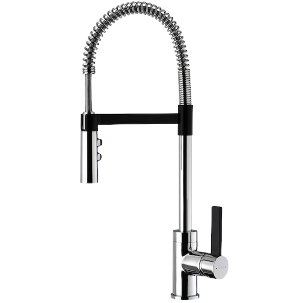 Methven Culinary Gaston Sink Mixer Pull Down Chrome and Black