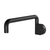 Phoenix Designer Swivel Bath Outlet 230mm Round Matte Black