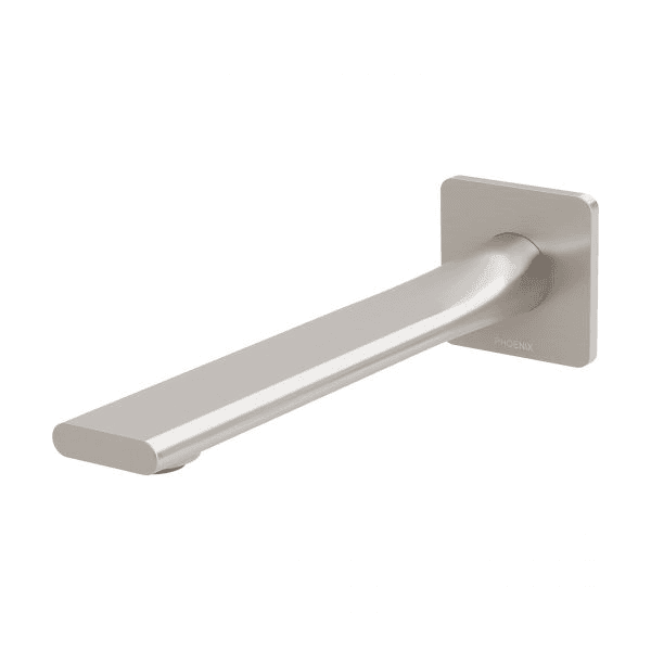 Phoenix Teel Wall Basin Outlet 200mm Brushed Nickel