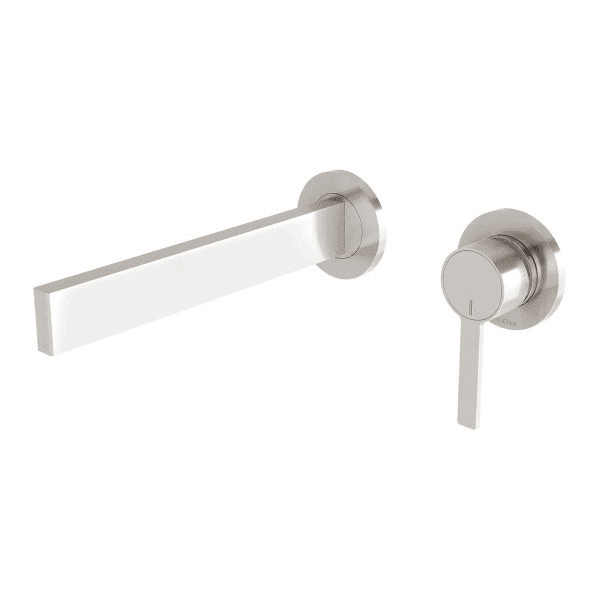 Phoenix Lexi MKII Wall Bath Mixer Set 200mm Brushed Nickel