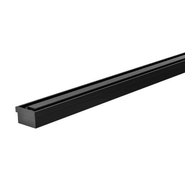 Phoenix Flat Slimline Channel Drain 30x600mm Outlet 65mm Matte Black